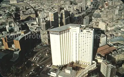 Mexico City Air view of Colombus Circle and the Fiesta Palace Hotel Kat. Mexico