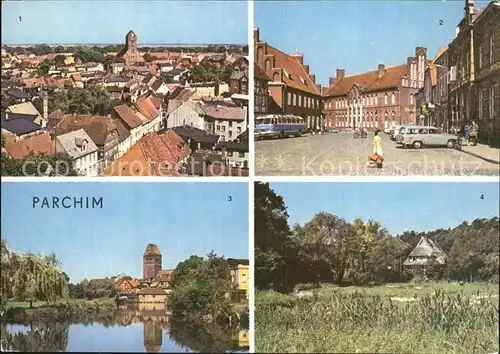 Parchim Stadtblick Schuhmarkt Marienkirche Kinderkurheim Markower Muehle