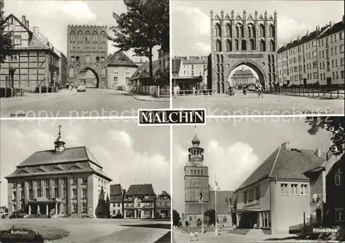 Malchin Demmin Steintor Kalensches Tor Rathaus Filmbuehne / Malchin /Demmin LKR