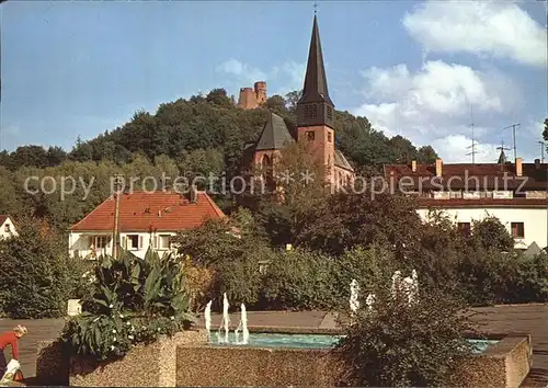 Hohenecken Brunnen Kirche Schloss Kat. Kaiserslautern