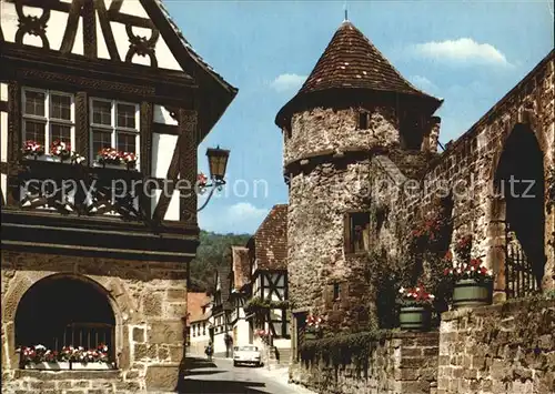 Doerrenbach Pfalz Wehrturm am Kirchhof Eingang Kat. Doerrenbach