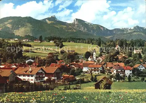 Bad Kohlgrub mit Ammergauer Alpen Kat. Bad Kohlgrub