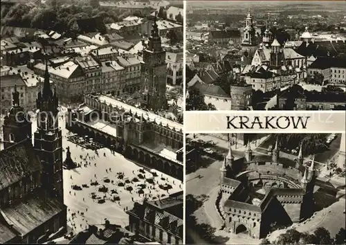 Krakow Malopolskie Rynek Glowny Wawel Barbakan Kat. Krakow