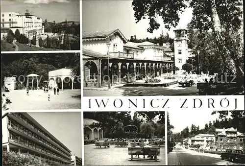 Iwonicz Zdroj Sanatorium Excelsior ijalnia Dom Zdrojowy Muszla koncertowa Ulica Zdrojowa Kat. Krosno