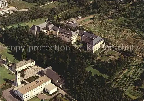 Vallendar Theol Hochschule der Pallottiner mit Bildungsstaette Haus Wasserburg Fliegeraufnahme Kat. Vallendar