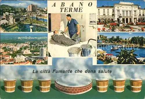 Abano Terme Teilansichten Panorama Kurhaus Thermen Kat. Abano Terme