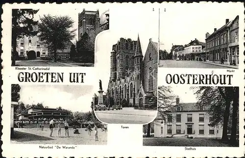 Oosterhout Klooster St Catharinadal Toren Markt Natuurbad De Warande Stadhuis Kat. Oosterhout