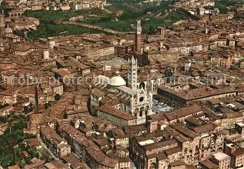 Siena Cattedrale ed il Palazzo Pubblico Veduta aerea Kat. Siena