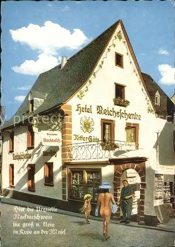 Kroev Mosel Hotel Reichsschenke Zum Ritter Goetz Kat. Kroev