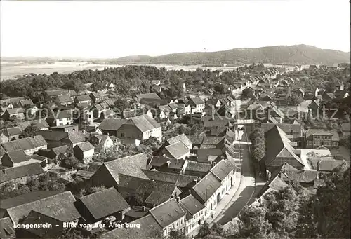 Langenstein Harz Blick von der Altenburg Kat. Langenstein Harz