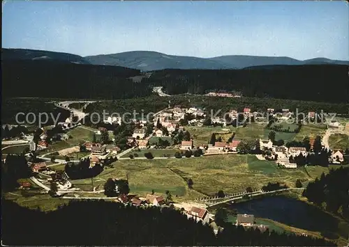 Hahnenklee Bockswiese Harz Fliegeraufnahme Kat. Goslar