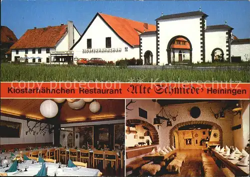 Heiningen Wolfenbuettel Restaurant Alte Schmiede  Kat. Heiningen