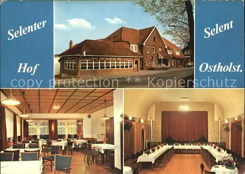 Selent Gaststaette Hotel Selenter Hof  Kat. Selent