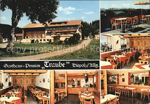 Diepolz Gasthaus Pension Traube  Kat. Altusried