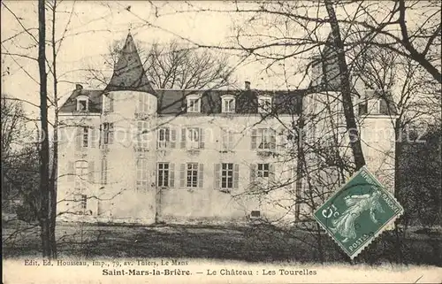 Saint Mars la Briere Chateau Les Tourelles Schloss Kat. Saint Mars la Briere