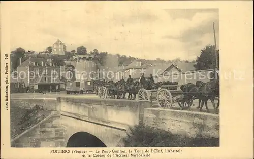 Poitiers Vienne Pont Guillon Tour de l Oeuf Abattoir Coteau de l Acceuil Mirebalaise Kat. Poitiers