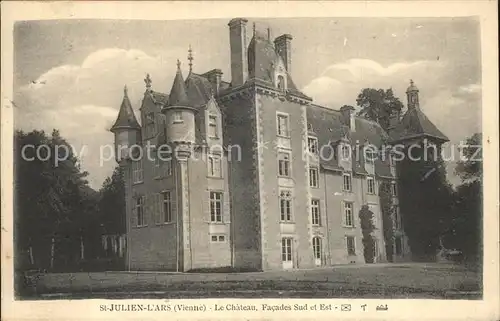 Saint Julien l Ars Chateau Facades Sud et Est Schloss Kat. Saint Julien l Ars