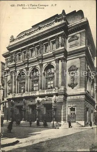 Paris Opera Comique Theatre Kat. Paris