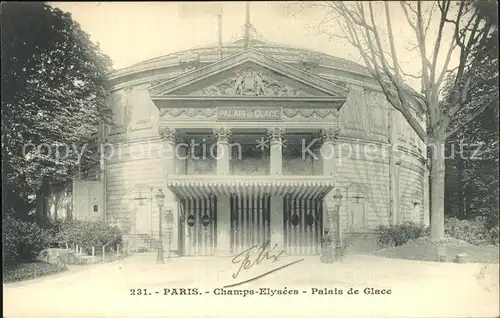 Paris Champs Elysees Palais de Glace Kat. Paris