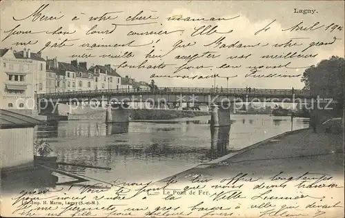 Lagny sur Marne Le Pont de Fer Kat. Lagny sur Marne