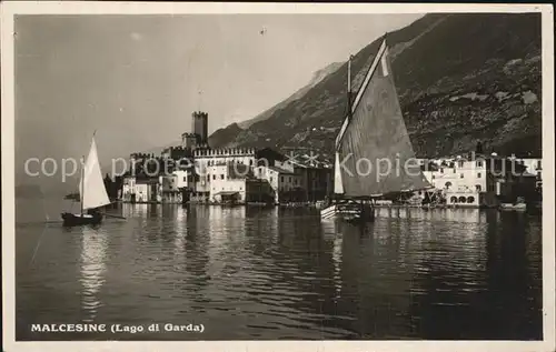 Malcesine Lago di Garda Teilansicht Kat. Malcesine