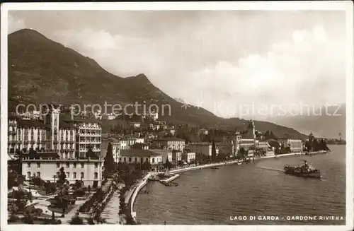 Gardone Riviera Lago di Garda Teilansicht Kat. Italien