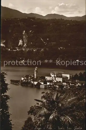 Isola San Giulio Lago d  Orta Kat. Italien