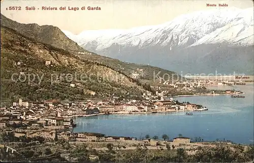 Salo Lago di Garda Panorama Monte Baldo Kat. 
