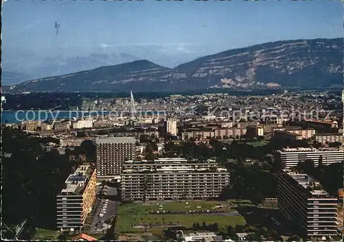 Geneve GE Vue du Quartier de Bude Hotel Intercontinental et la Ville Kat. Geneve