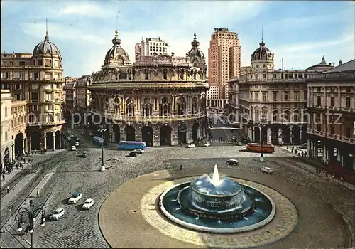 Genova Genua Liguria Piazza De Ferrari Kat. Genova