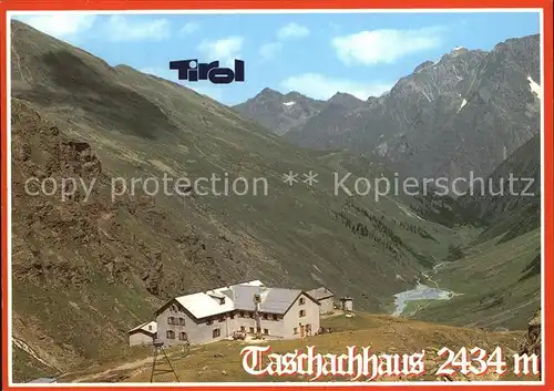 Tirol Region Taschachhaus Taschachtal Pitztal Kat. Innsbruck