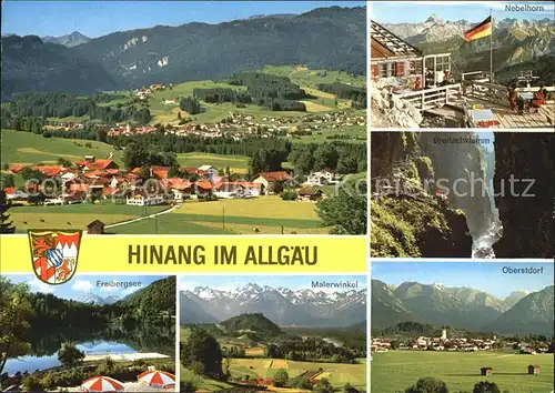 Hinang Panorama Nebelhorn Breitachklamm Freibergsee Malerwinkel Oberstdorf Kat. Sonthofen