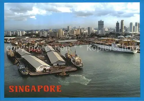 Singapore Container Terminal Aerial view Kat. Singapore