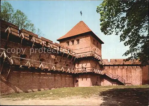 Frombork Gotyckie mury obronne i Wieza Kopernika Kat. Frauenburg Ostpreussen