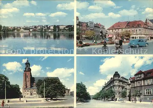 Gniezno Widok ogolny Katedra Plac Bohaterow Stalingradu Ulica Lecha Kat. Gnesen Posen