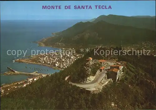 La Guardia Pontevedra Monte de Santa Tecla Fliegeraufnahme