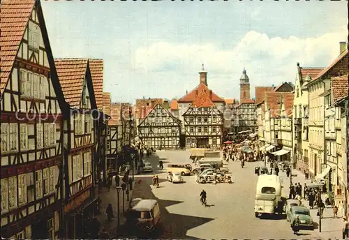 Eschwege Marktplatz mit altem Rathaus Kat. Eschwege