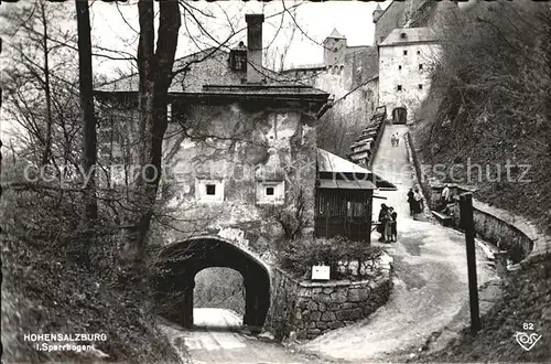 Hohensalzburg Sperrbogen Kat. Salzburg