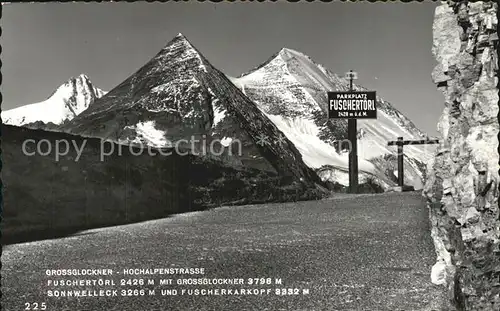 Grossglockner Hochalpenstrasse Hochtortunnel Fuschertoerl Sonnwelleck  Kat. Heiligenblut