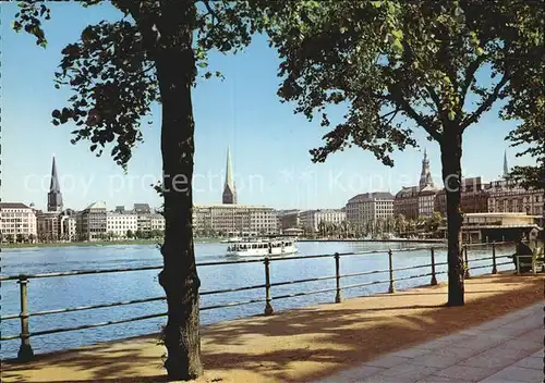 Hamburg Binnenalster mit City Kat. Hamburg
