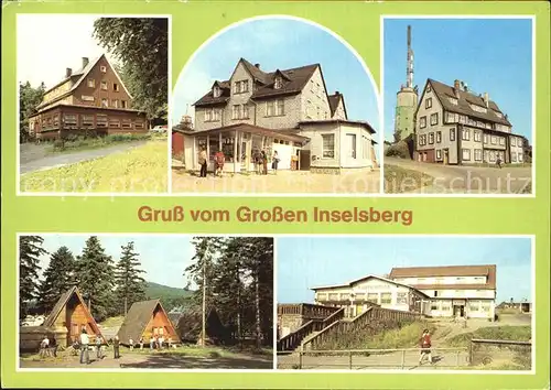 Grosser Inselsberg Ferienhaus am Reitstein Bergasthof Stoehr Kat. Brotterode