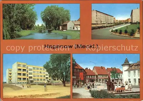 Hagenow Muehlteich Rudolf Breitscheid Platz Kat. Hagenow
