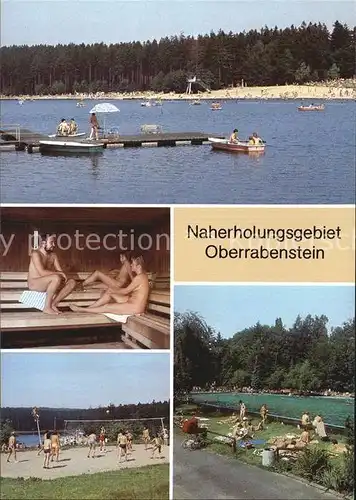 Karl Marx Stadt Stausee Oberrabenstein Freibad  Kat. Chemnitz