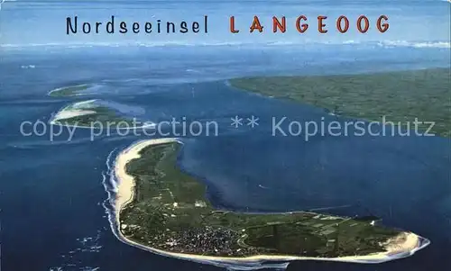 Langeoog Nordseebad Fliegeraufnahme Kat. Langeoog