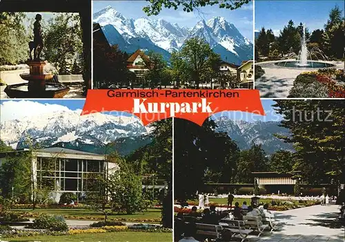 Garmisch Partenkirchen Kurpark Kat. Garmisch Partenkirchen