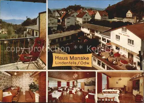 Lindenfels Odenwald Haus Manske  Kat. Lindenfels