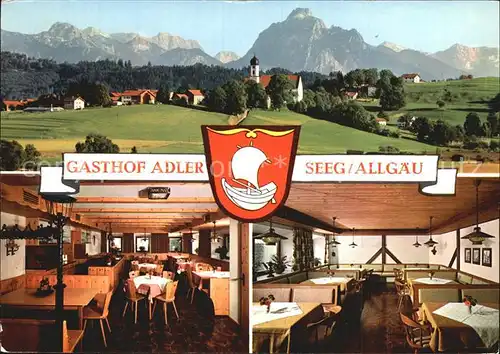 Seeg Gasthof Adler  Kat. Seeg