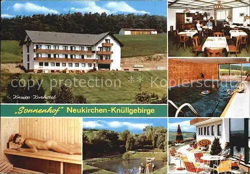 Neukirchen Knuellgebirge Kneipp Kurhotel Sonnenhof  Kat. Neukirchen