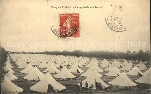 Camp du Ruchard Vue generale des tentes
