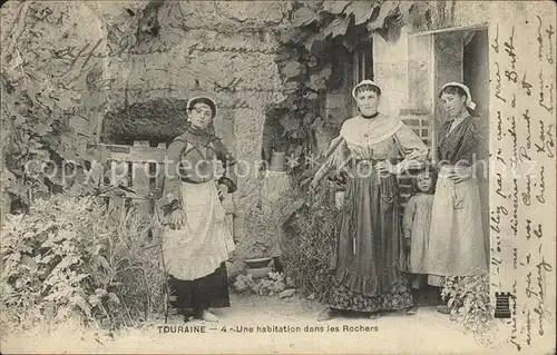 Tours Indre et Loire Une habitation dans les Rochers Kat. Tours